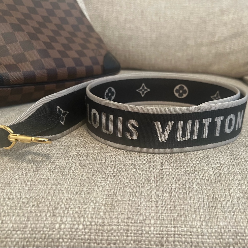 Louis Vuitton monogram empreinte black leather Diane handbag STRAP